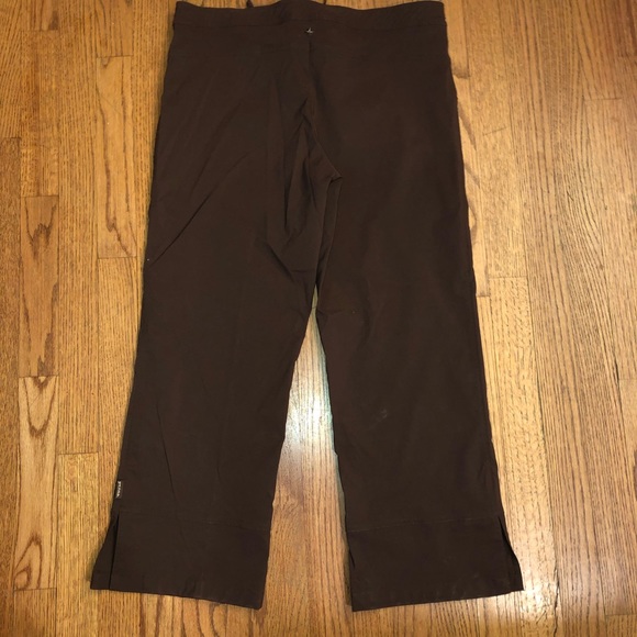 prAna Dark Brown Yoga Pants Sz Large - Picture 4 of 4